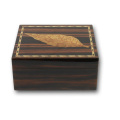 DS 2020 Custom Handmade Wooden Cigar Box Natural Leaf Pattern Wholesale Cigar Box Humidor